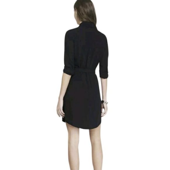Express | Dresses | Express Black Portofino Shirt Dress Xs | Poshmark